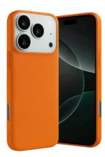 Uray store Apple iPhone 17 Pro Nano içi Kadife Silikon - Turuncu