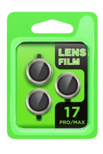 Uray store Apple iPhone 17 Pro Raze Metal Kamera Lens - Gri