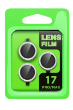 Uray store Apple iPhone 17 Pro Raze Metal Kamera Lens - Gümüş