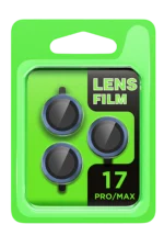 Uray store Apple iPhone 17 Pro Raze Metal Kamera Lens - Koyu Mavi