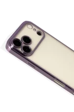 Uray store Apple iPhone 17 Pro Razer Lensli Silikon - Mor - Görsel 3
