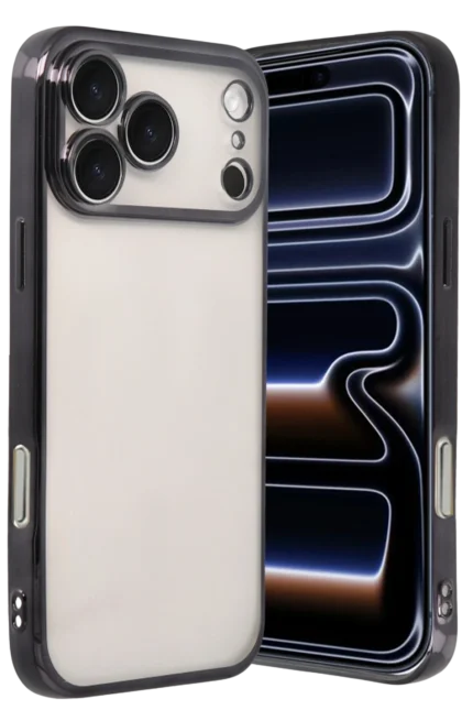 Uray store Apple iPhone 17 Pro Razer Lensli Silikon - Siyah