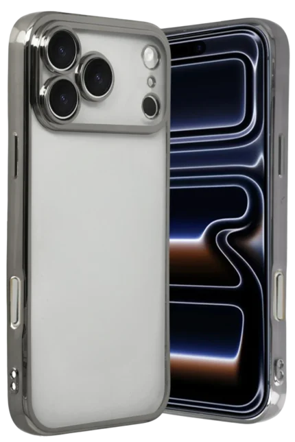 Uray store Apple iPhone 17 Pro Razer Lensli Silikon - Titan Gri