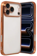 Uray store Apple iPhone 17 Pro Razer Lensli Silikon - Turuncu