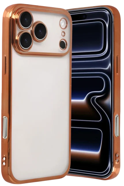 Uray store Apple iPhone 17 Pro Razer Lensli Silikon - Turuncu