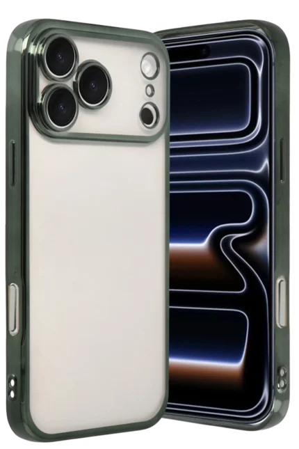 Uray store Apple iPhone 17 Pro Razer Lensli Silikon - Yeşil