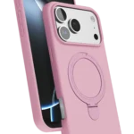 Uray store Apple iPhone 17 Pro Regal Magsafe Standlı Kapak - Açık Pembe