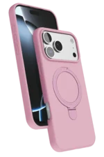 Uray store Apple iPhone 17 Pro Regal Magsafe Standlı Kapak - Açık Pembe