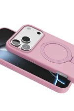 Uray store Apple iPhone 17 Pro Regal Magsafe Standlı Kapak - Açık Pembe - Görsel 5