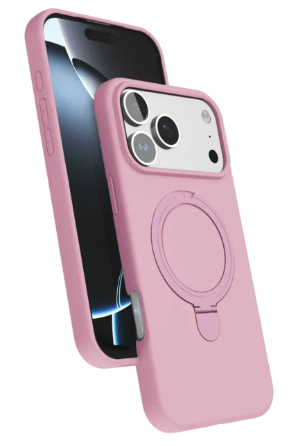 Uray store Apple iPhone 17 Pro Regal Magsafe Standlı Kapak - Açık Pembe