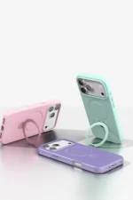 Uray store Apple iPhone 17 Pro Regal Magsafe Standlı Kapak - Derin Mor - Görsel 6