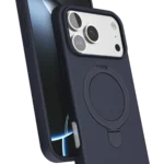 Uray store Apple iPhone 17 Pro Regal Magsafe Standlı Kapak - Lacivert