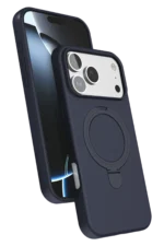 Uray store Apple iPhone 17 Pro Regal Magsafe Standlı Kapak - Lacivert