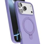 Uray store Apple iPhone 17 Pro Regal Magsafe Standlı Kapak - Lila