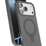 Uray store Apple iPhone 17 Pro Regal Magsafe Standlı Kapak - Titan Gri