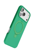 Uray store Apple iPhone 17 Pro Regal Magsafe Standlı Kapak - Yeşil - Görsel 4