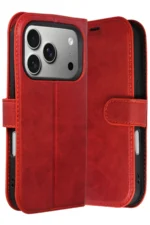 Uray store Apple iPhone 17 Pro Trend S Plus Kapaklı Kılıf - Kırmızı