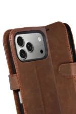 Uray store Apple iPhone 17 Pro Trend S Plus Kapaklı Kılıf - Taba - Görsel 3