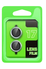 Uray store Apple iPhone 17 Raze Metal Kamera Lens - Açık Mavi