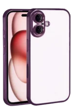 Uray store Apple iPhone 17 Razer Lensli Silikon - Açık Mor