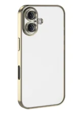 Uray store Apple iPhone 17 Razer Lensli Silikon - Gold - Görsel 3