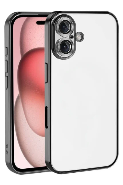 Uray store Apple iPhone 17 Razer Lensli Silikon - Siyah