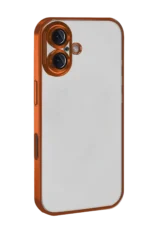 Uray store Apple iPhone 17 Razer Lensli Silikon - Turuncu - Görsel 2