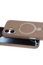 Uray store Apple iPhone 17 Regal Magsafe Standlı Kapak - Çöl Titanyum - Görsel 2