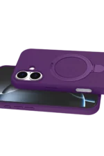 Uray store Apple iPhone 17 Regal Magsafe Standlı Kapak - Derin Mor - Görsel 4