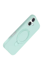 Uray store Apple iPhone 17 Regal Magsafe Standlı Kapak - Su Yeşili - Görsel 3