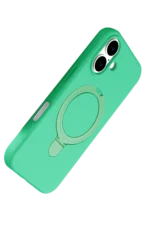 Uray store Apple iPhone 17 Regal Magsafe Standlı Kapak - Yeşil - Görsel 4