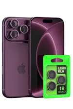 Uray store Apple iPhone 18 Pro Max Raze Metal Kamera Lens - Bordo