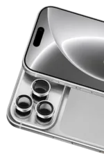 Uray store Apple iPhone 18 Pro Max Raze Metal Kamera Lens - Gümüş - Görsel 2