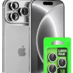 Uray store Apple iPhone 18 Pro Max Raze Metal Kamera Lens - Gümüş