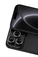 Uray store Apple iPhone 18 Pro Max Raze Metal Kamera Lens - Siyah - Görsel 2