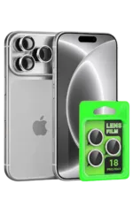 Uray store Apple iPhone 18 Pro Raze Metal Kamera Lens - Gümüş
