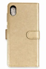 Uray store Apple iPhone XS Max Trend S Plus Kapaklı Kılıf - Gold