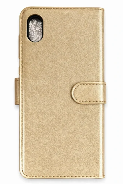 Uray store Apple iPhone XS Max Trend S Plus Kapaklı Kılıf - Gold