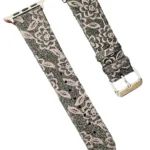 Uray store Apple Watch 38mm Creeper Desenli Kordon - Kahverengi