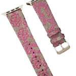 Uray store Apple Watch 38mm Creeper Desenli Kordon - Pembe
