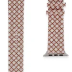 Uray store Apple Watch 38mm Karo Motif Kordon - Pembe