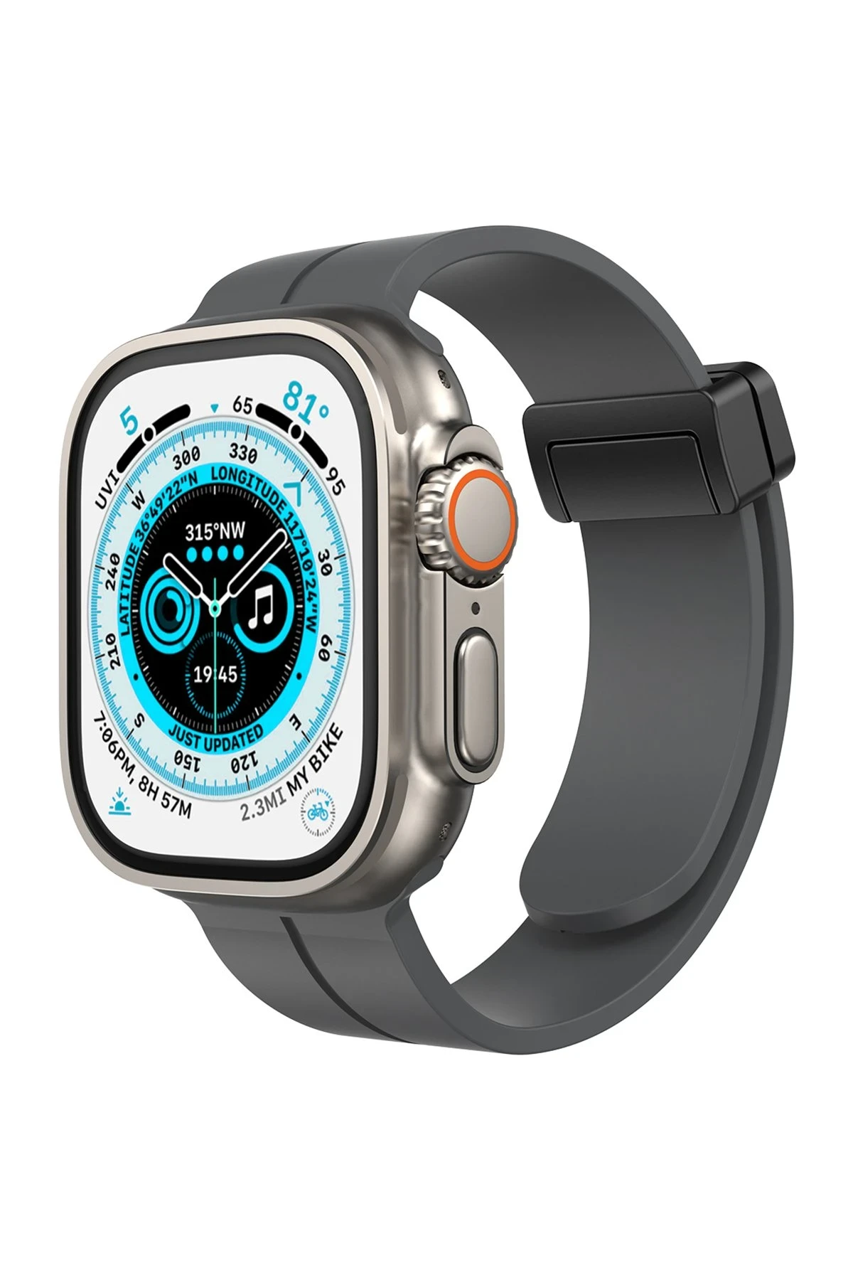 newface-apple-watch-38mm-kr412-elegance-stylish-kordon-fume-default Uray store Apple Watch 38mm KR412 Elegance Stylısh Kordon - Füme - Görsel 1