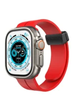 Uray store Apple Watch 38mm KR412 Elegance Stylısh Kordon - Kırmızı
