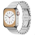 Uray store Apple Watch 38mm KR413 Fine Steel Kordon - Gümüş