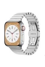 Uray store Apple Watch 38mm KR413 Fine Steel Kordon - Gümüş