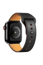 Uray store Apple Watch 38mm KR415 Luaz Deri Kordon - Siyah