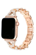 Uray store Apple Watch 38mm Node Taşlı Kordon - Siyah - Görsel 3