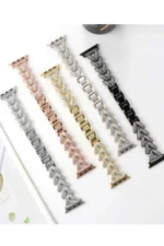 Uray store Apple Watch 38mm Node Taşlı Kordon - Siyah - Görsel 4