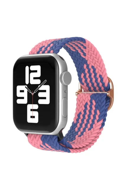 Uray store Apple Watch 38mm Star Kordon - Pembe-Mavi
