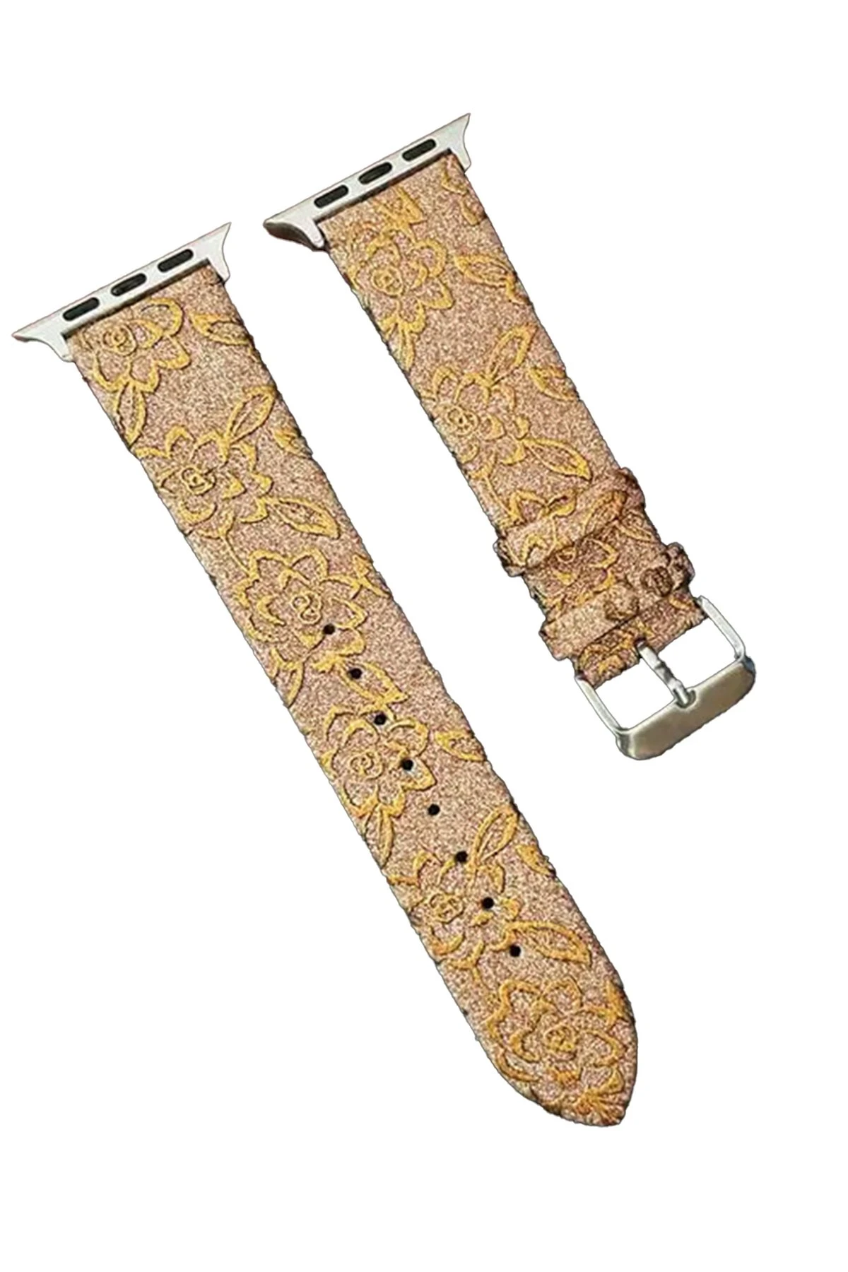 newface-apple-watch-42mm-creeper-desenli-kordon-gold-default Uray store Apple Watch 42mm Creeper Desenli Kordon - Gold - Görsel 1